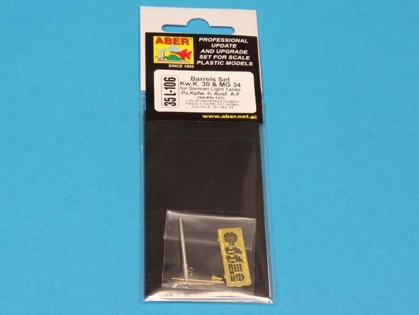 Aber 35L-106N Barrels set KwK.30 &amp;amp; MG 34 for Pz.Kpfw. II, Ausf. AF (1/35) – imagen 7