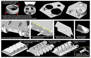 Dragon 6584 T-34/76 Mod.1943 w/ Commander Cupola No.112 Factory (1/35) – immagine 5