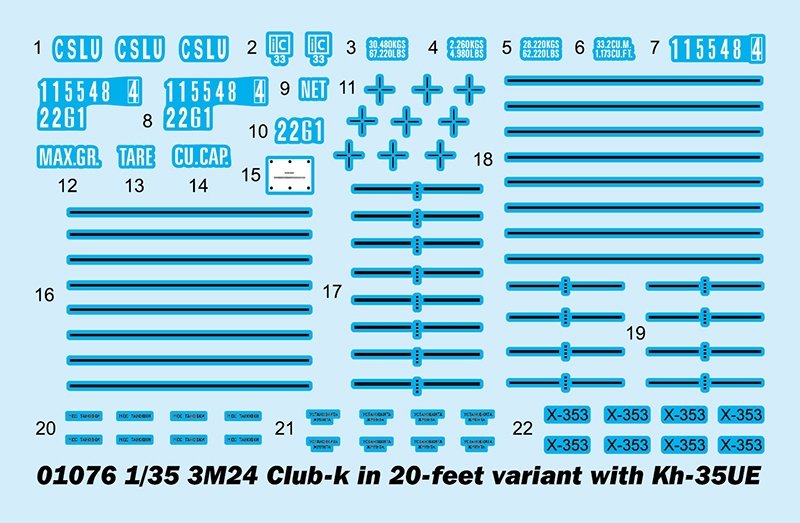 Trumpeter 01076 3M54 Club-k in 20-feet variant with Kh-35UE 1/35 – image 4