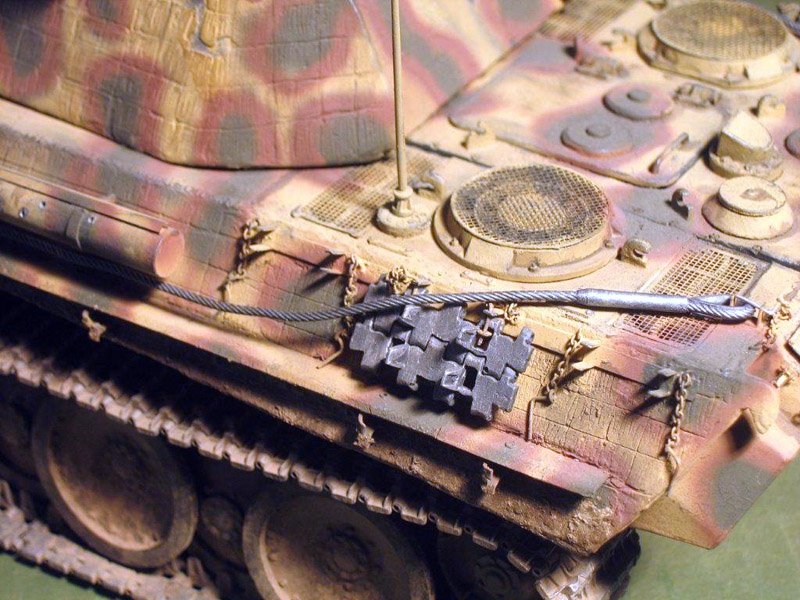 Eureka XXL ER-2501 Towing cable for Pz.Kpfw.V Panther Ausf.G Tank 1/25 – obrázek 5