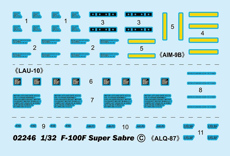 Trumpeter 02246 F-100F Super Saber 1/32 – Bild 19