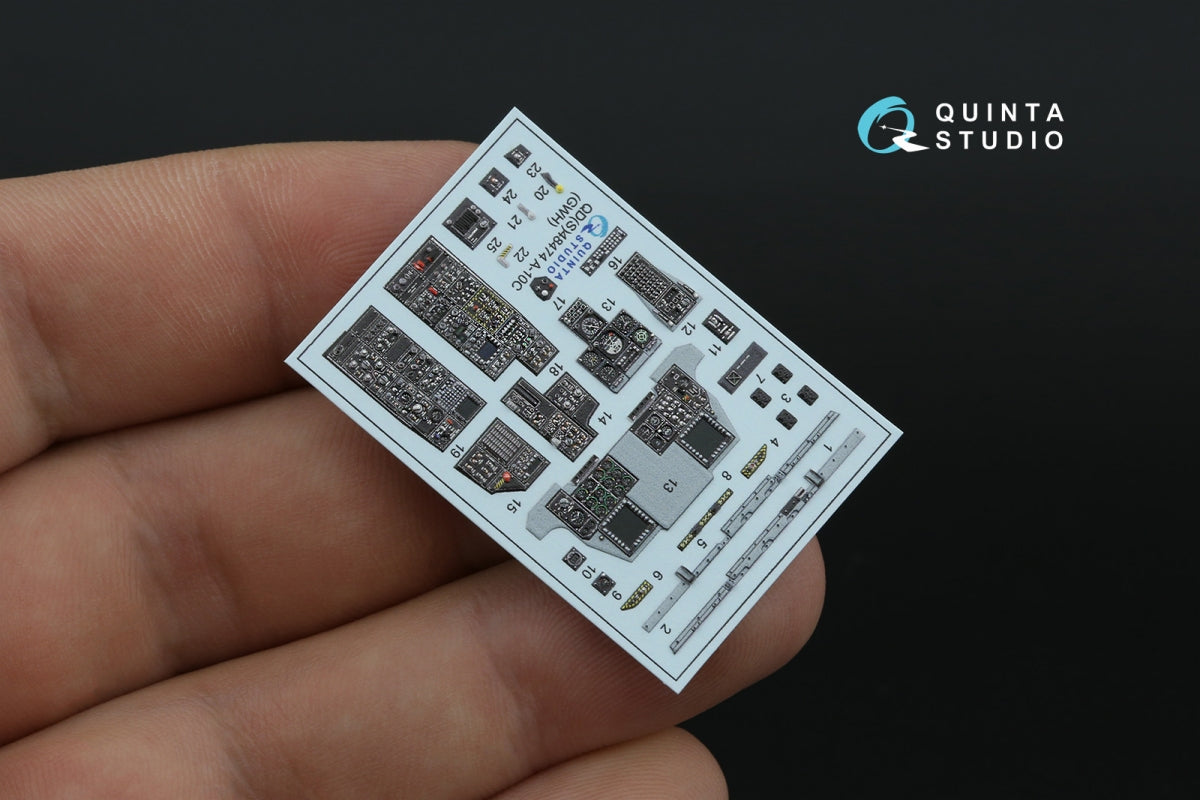 Quinta Studio QDS-48474 A-10C 3D-Printed colored Interior on decal paper (GWH) (Small version) 1/48 – obrázek 6