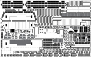 Pontos 35005F1 USS CV-14 Toconderoga 1944 Detail Up Set 1/350 – obrázek 18