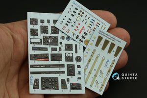 Quinta Studio QD32103 He 219 3D-Printed &amp;amp; colored Interior on decal paper ( ZM SWS ) 1/32 – image 13