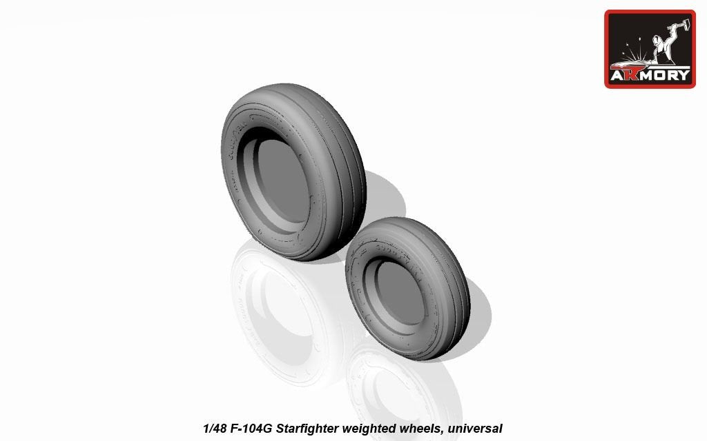 Armory Models AW48312 F-104G Starfighter wheels (w/ optional nose wheels) 1/48 – image 6
