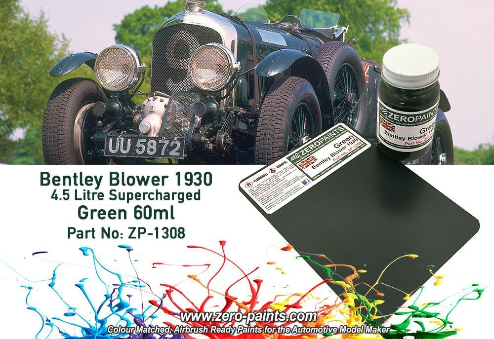 Peinture Zero Paints ZP-1308 Bentley Blower 4,5 litres Vert 1930 60 ml