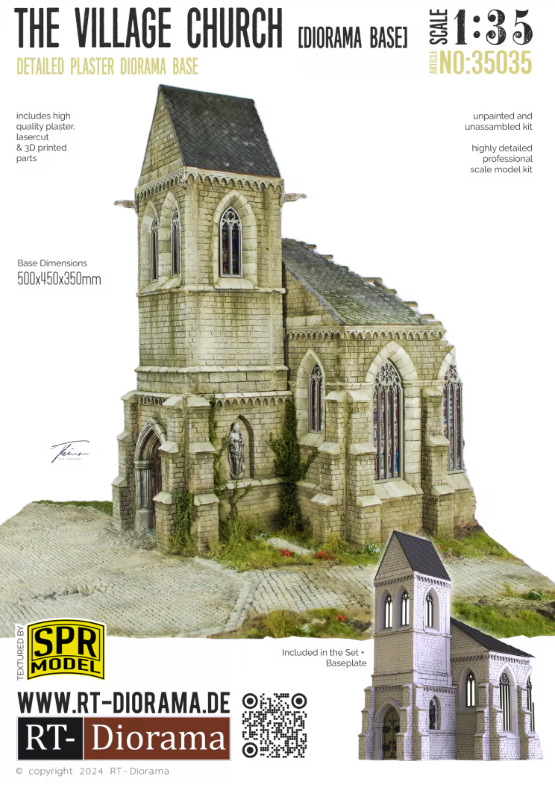 RT-Diorama 35035 The village church 1/35 – obrázek 2