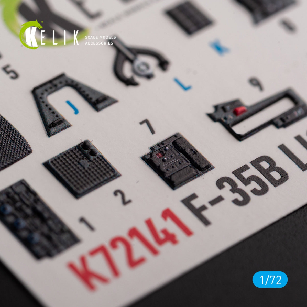 KELIK K72141 F-35B - interior 3D decals for Tamiya kit 1/72 – image 4