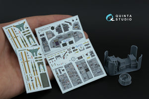 Quinta Studio QD+32230 Tornado IDS Italian 3D-Printed &amp;amp; colored Interior on decal paper (Italeri) (with 3D-printed resin parts) 1/32 – image 2