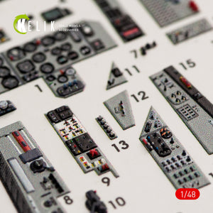 KELIK K48040 MIG-29A (9-12) FULCRUM INTERIOR 3D DECALS FOR GWH KIT 1/48 – image 5