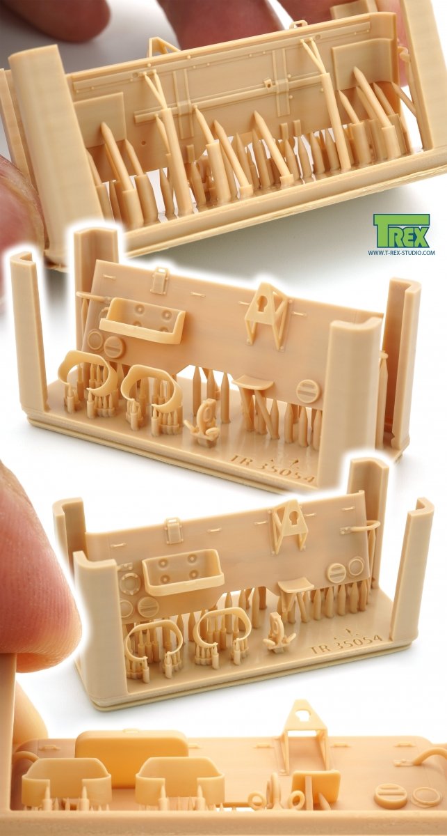 T-Rex Studio TR35054 Willys MB Rear Panel w/Tow Hook Set for TAKOM 1/35 – zdjęcie 3