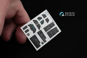 Quinta Studio QD48046 F-16I 3D-Printed &amp;amp; colored Interior on decal paper (for Hasegawa kit) 1/48 – image 3