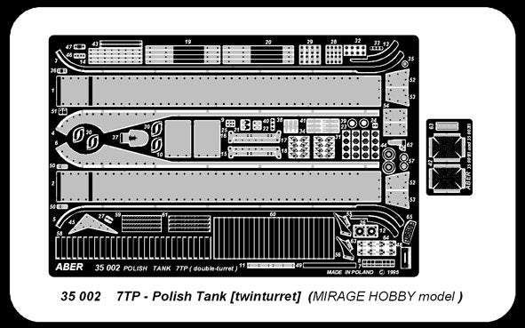 Aber 35002 Polish twinturred tank 7TP (MIR) 1/35 – Bild 2