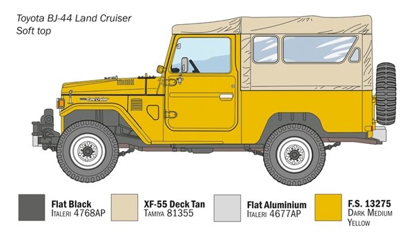 Italeri 3630 Toyota BJ44 Land Cruiser 1/24 – image 3