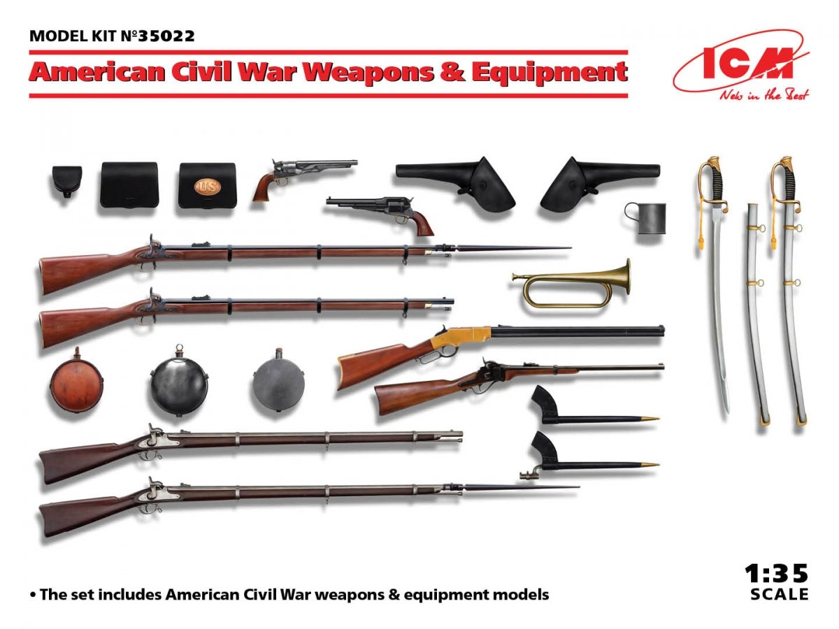 ICM 35022 Weapons and equipment of American Civil War 1/35