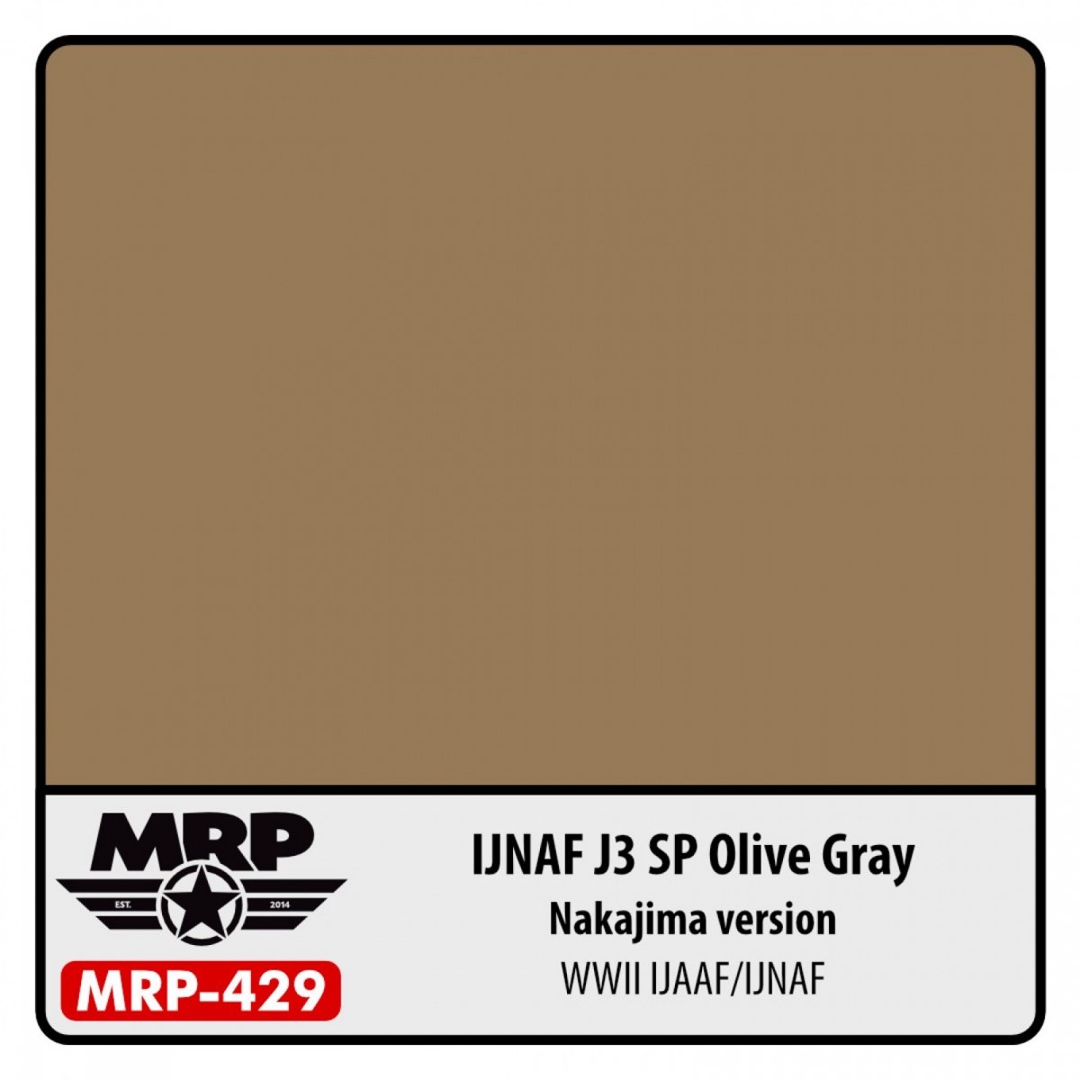 MR. Paint MRP-429 IJNAF J3 SP Olive Gray (Nakajima version) 30ml