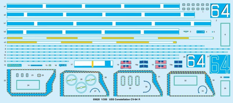 Trumpeter 05620 USS Constellation CV-64 1/350 – Bild 4