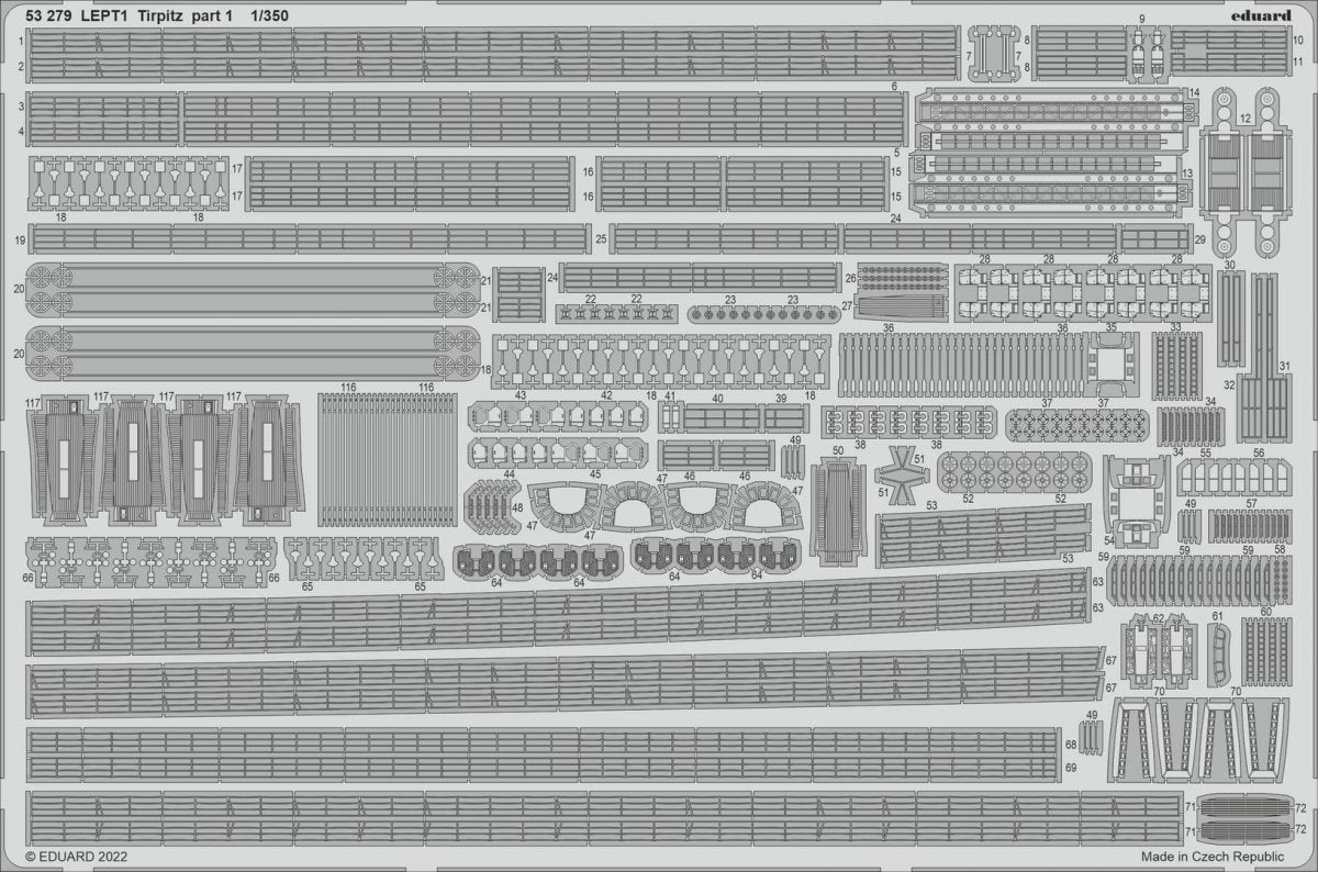 Eduard 53279 Tirpitz part 1 TRUMPETER 1/350 – image 2