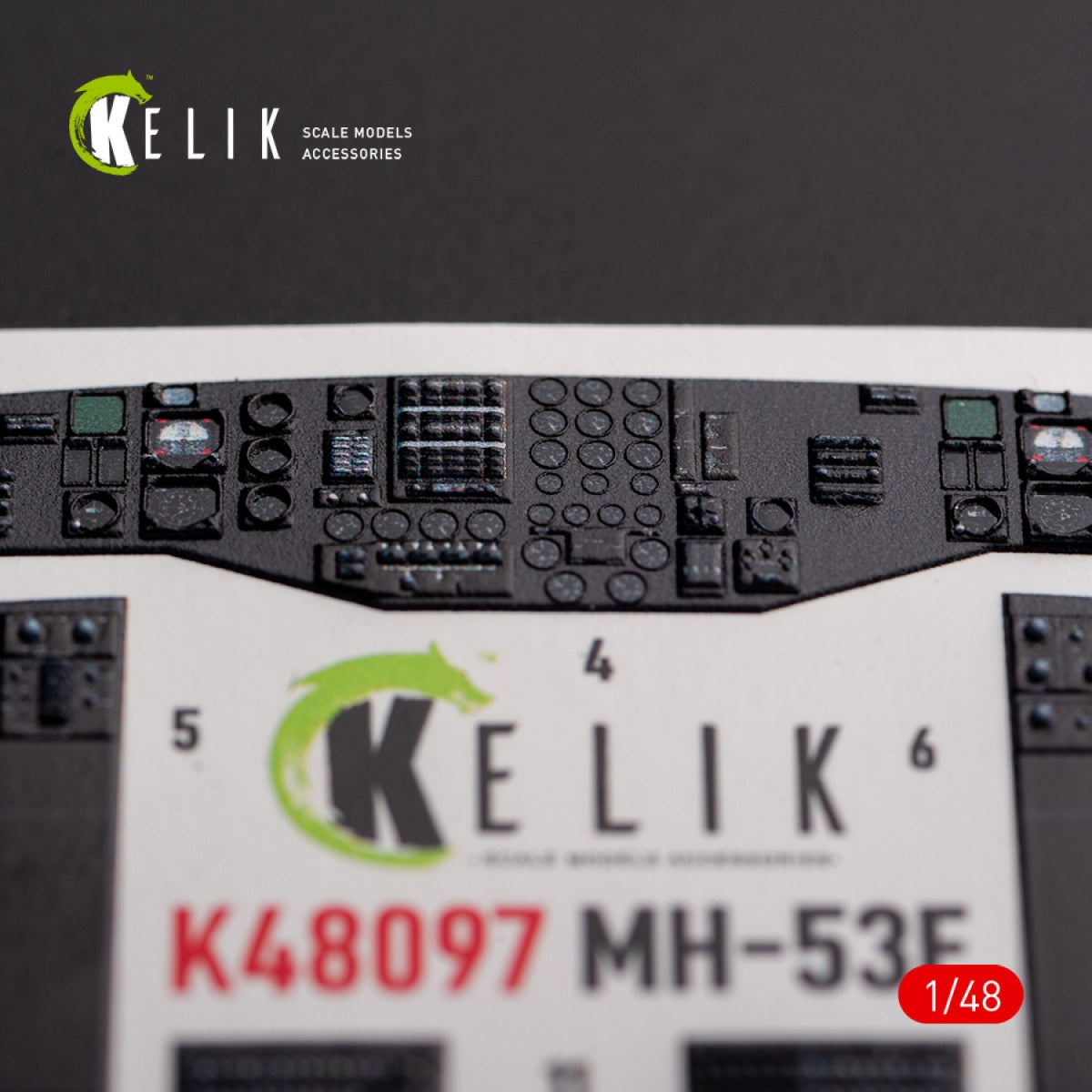 KELIK K48097 MH-53 Sea Dragon - interior 3D decals for Academy kit 1/48 – obrázek 5