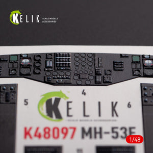 KELIK K48097 MH-53 Sea Dragon - interior 3D decals for Academy kit 1/48 – obrázek 5