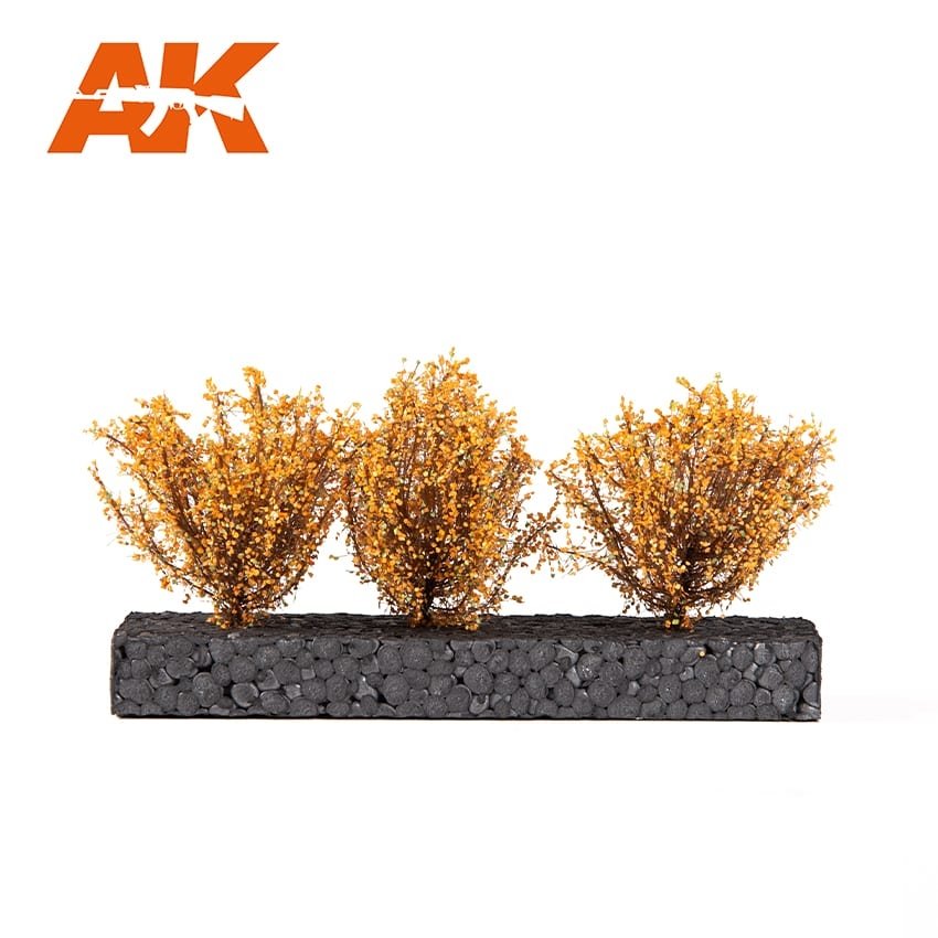 AK Interactive AK8217 DARK YELLOW BUSHES 4-6CM 1/35 – obrázek 2