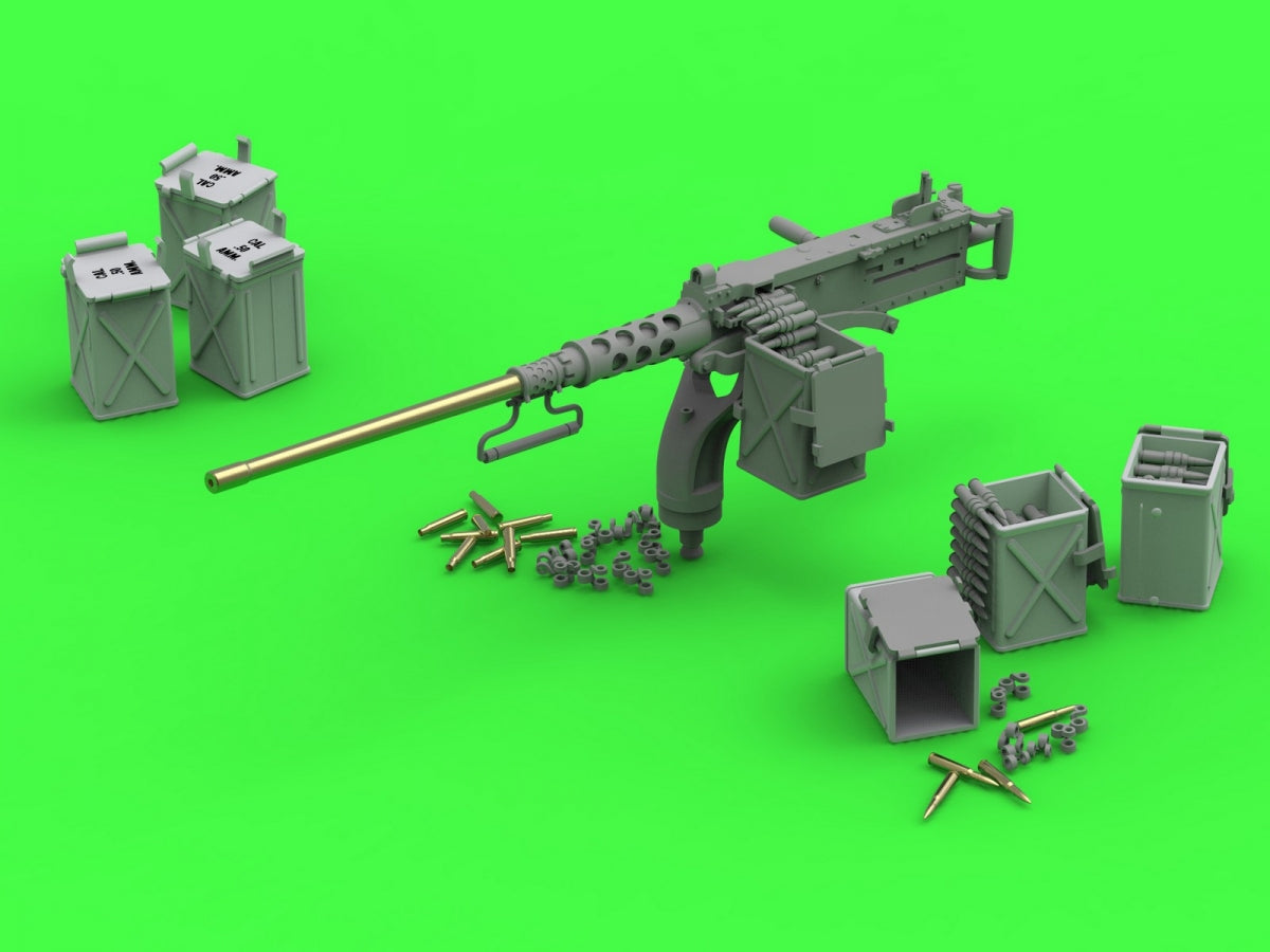 Master GM-35-070 Browning M2HB .50 cal (12.7mm) - with mount for M10 tank destroyer (cradle D70627 with small ammo box D68375) 1/35 – image 5