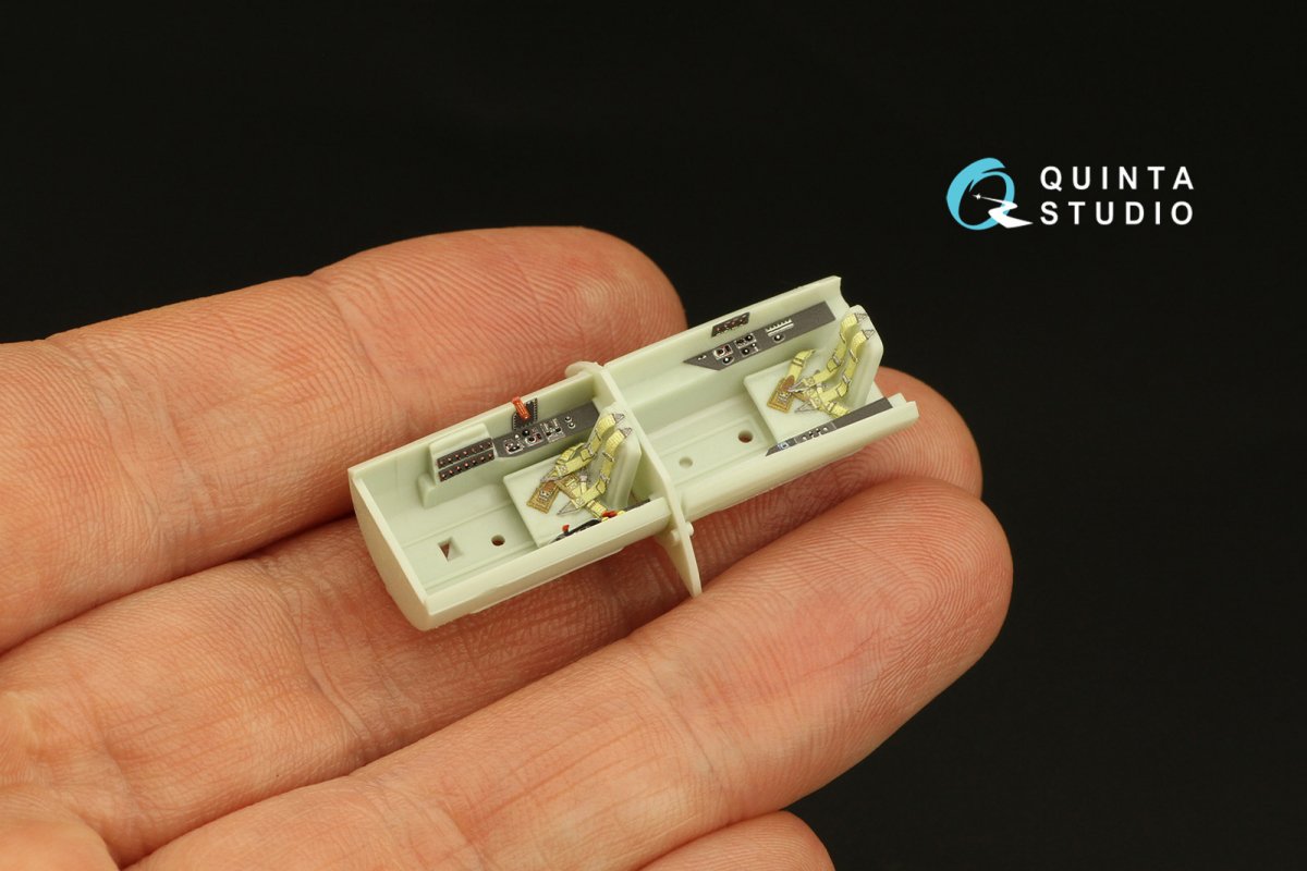Quinta Studio QD72050 Me-262B-1a/U1 3D-Printed &amp;amp; colored Interior on decal paper (Revell) 1/72 – Bild 6