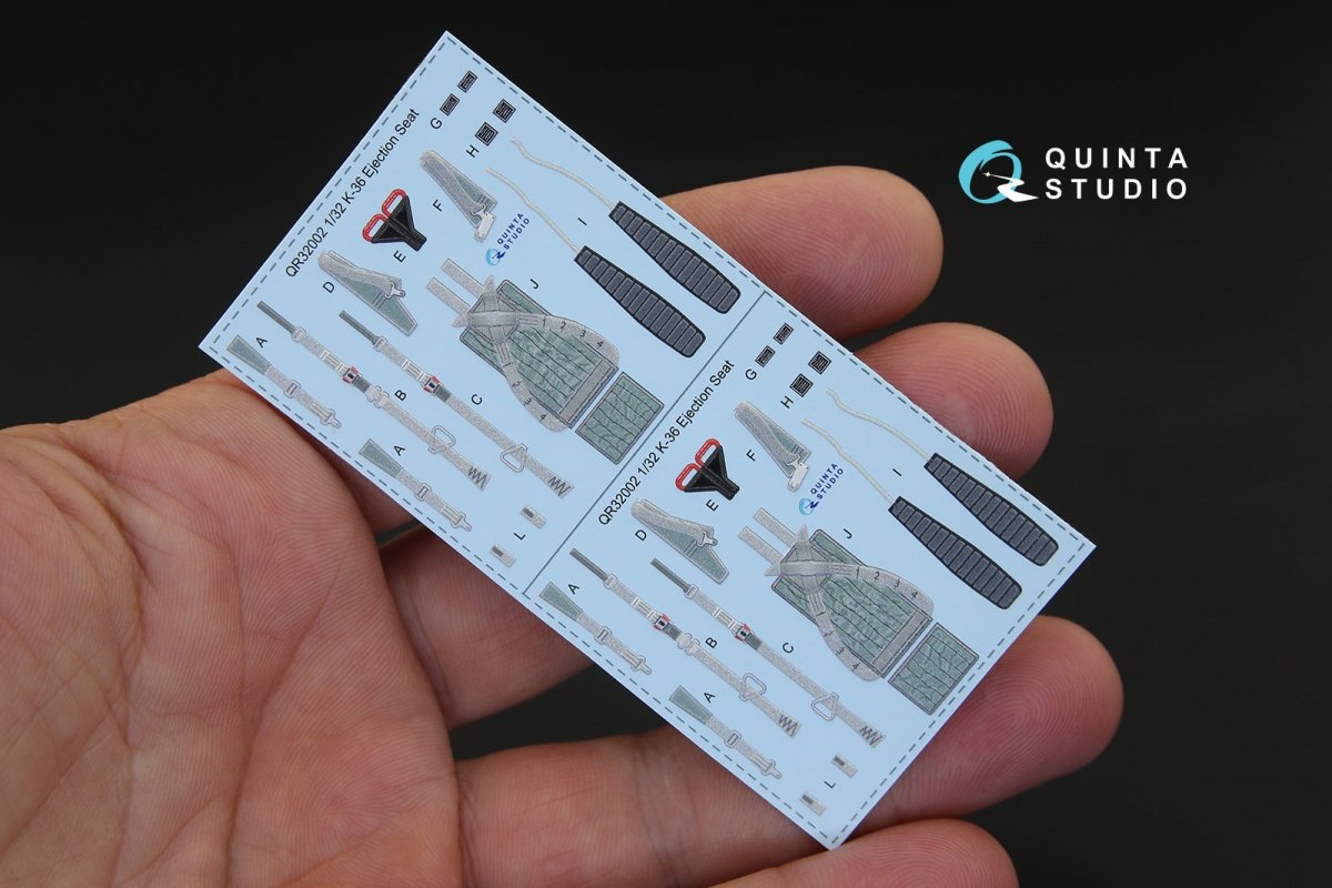 Quinta Studio QD32041 Su-30MKK 3D-Printed &amp;amp; colored Interior on decal paper (for Trumpeter kit) 1/32 – obrázek 4