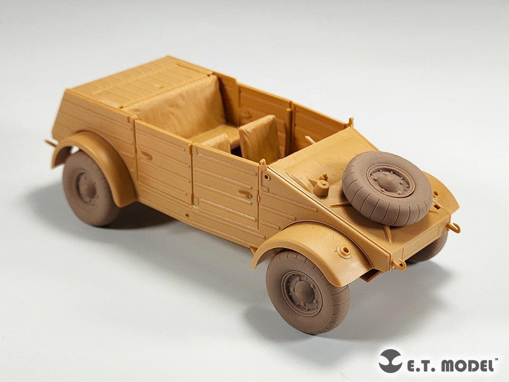 ET Model P35-139 WWII German Kübelwagen Type82 Sagged wheels Balloon tire For TAMIYA Kit 1/35 – Bild 8