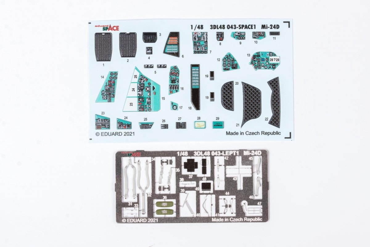 Eduard 3DL48043 Mi-24D ESPACE EDUARD/ZVEZDA 1/48