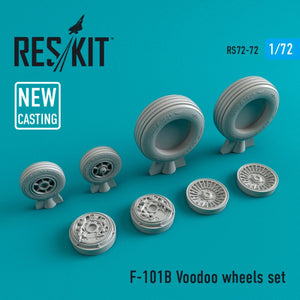 RESKIT RS72-0072 F-101B &amp;quot;VOODOO&amp;quot; WHEELS SET 1/72