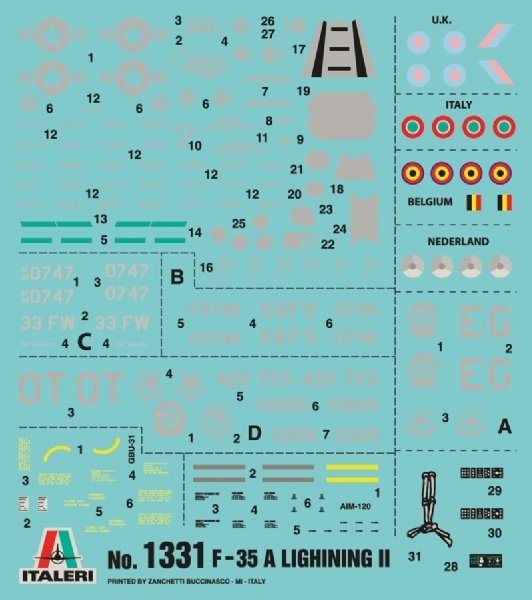 Italeri 1331 F-35A Lighting ll 1/72 – image 4