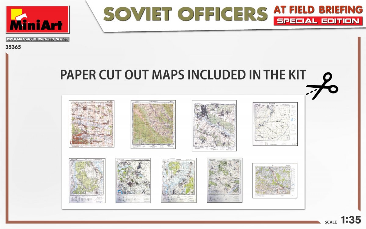 MiniArt 35365 SOVIET OFFICERS AT FIELD BRIEFING. SPECIAL EDITION 1/35 – immagine 5