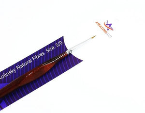 Amazing Art 12770 Kolinsky Round Brush 3/0