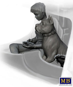 Master Box 24045 Joni (Lookout) Johnson &amp;amp; her dog Maxx 1/24 – image 2
