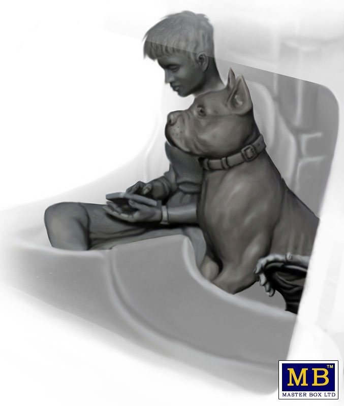 Master Box 24045 Joni (Lookout) Johnson &amp;amp; her dog Maxx 1/24 – image 2