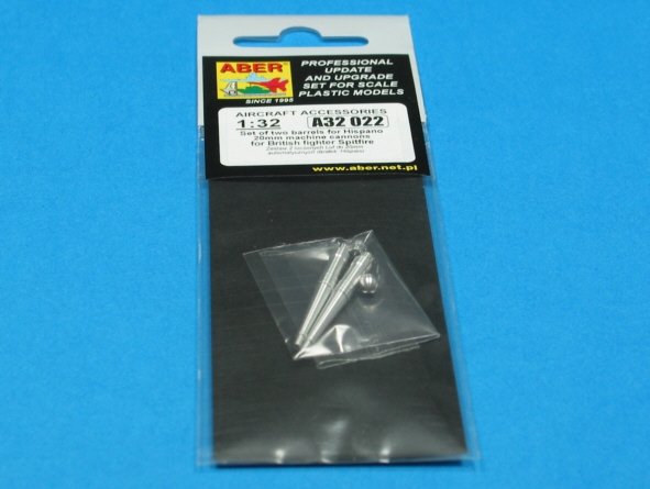 Aber A32022 Set of two barrels for Hispano 20mm machine cannons for British fighter Spitfire 1/32 – Bild 3