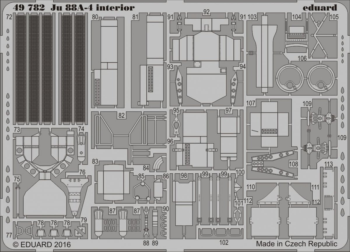 Eduard 49782 Ju 88A-4 interior ICM 1/48 – image 2