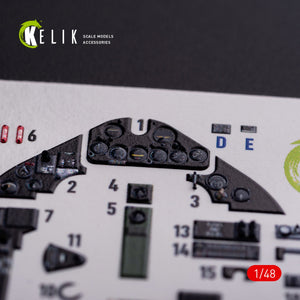 KELIK K48082 FM-1 Wildcat/Martlet Mk.V interior 3D decals for Tamiya kit 1/48 – Bild 4