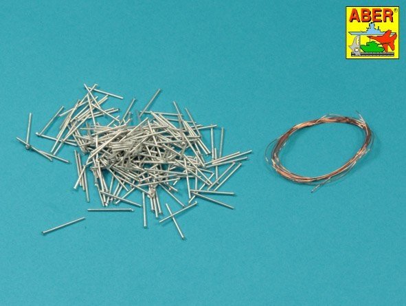 Aber 16198 Set of track pins for Panzer I Ausf.A/B tank (200 pieces) 1/16 – image 2