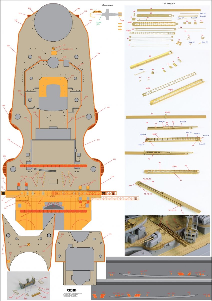 Pontos 22001F2 BISMARCK 1941 Detail Up Set Basic Ver.2 1/200 – obrázek 17