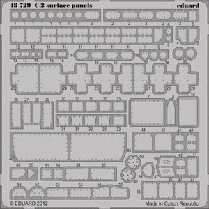 Eduard 48729 C-2 surface panels SA 1/48 KINETIC MODEL