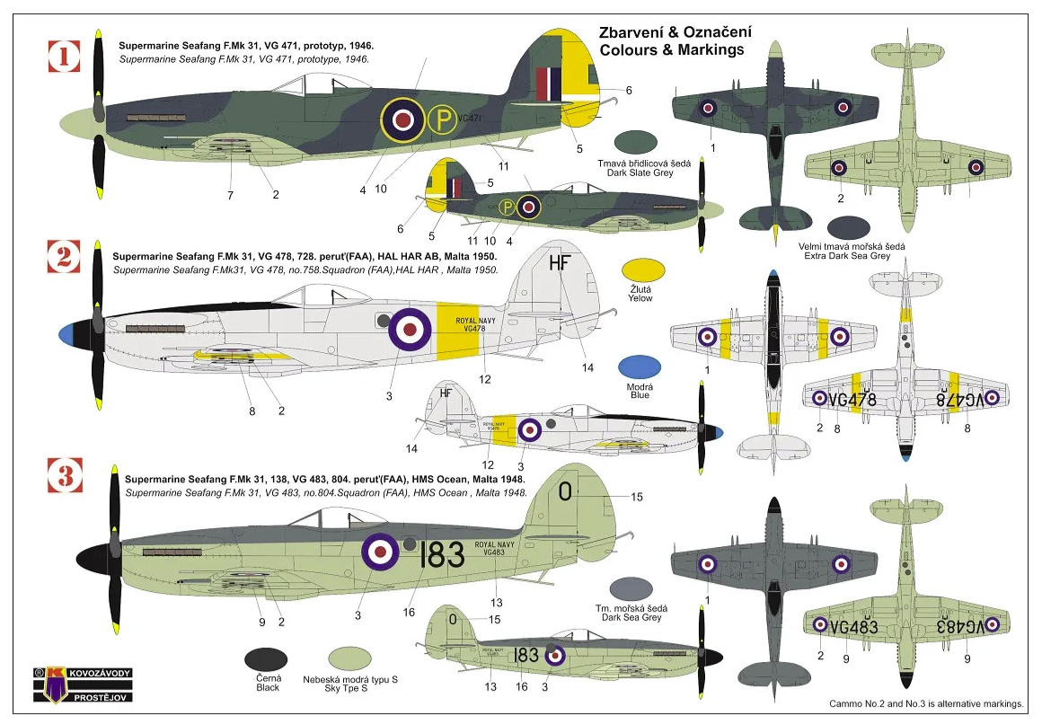 AZ Model AZ7820 Seafang F.Mk.31 1/72 – obrázek 2