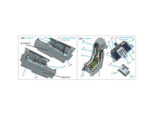 Quinta Studio QD72161 MiG-29SMT 3D-Printed &amp;amp; colored Interior on decal paper (GWH) 1/72 – Bild 2