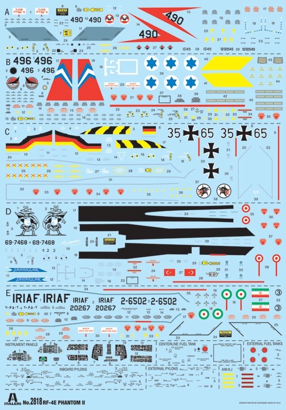Italeri 2818 RF-4E Phantom II 1/48 – immagine 3