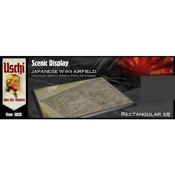 Uschi 3038 Display diorama Japanese WWII Airfield rectangular 1/72