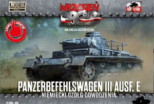 First to Fight PL063 1939 Panzerbefehlswagen III Ausf.E German Command Tank 1/72
