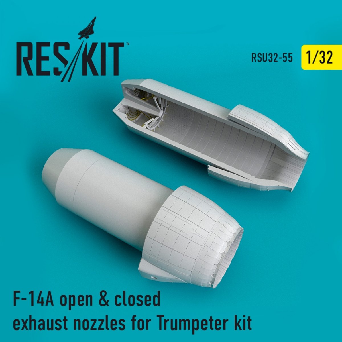 RESKIT RSU32-0055 F-14A &amp;quot;TOMCAT&amp;quot; OPEN &amp;amp; CLOSED EXHAUST NOZZLES TRUMPETER KIT 1/32