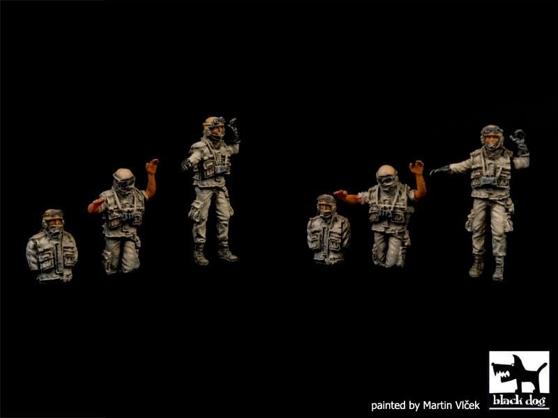 Black Dog T72051 Us modern tank crew 1/72