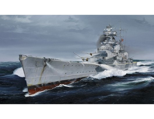 Trumpeter 05775 German Cruiser Admiral Hipper (1940) 1/700
